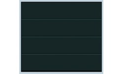 Porte de garage sectionnelle Europro Evolution rainures L sablée 7016 motorisée