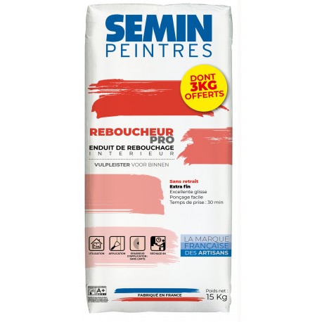 SEMIN REBOUCHEUR PRO 15 KG DT 3 KG OFFERTS