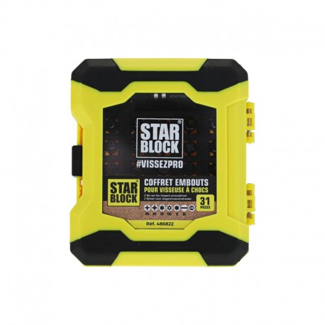 COFFRET EMBOUTS 31 Pièces + PORTE EMBOUT MAGNETIQUE