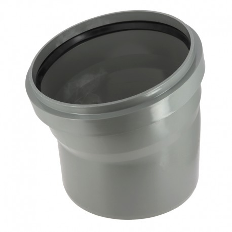 Coude 15° cr4 ø400 mf js gris