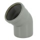 Coude 45° cr4 ø125 mf jf gris