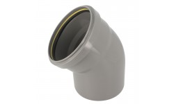 Coude 45° cr4 ø160 mf jf gris