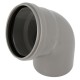 Coude 67°30 cr4 ø160 mf js gris