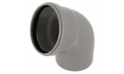 Coude 67°30 cr4 ø160 mf js gris