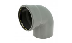 Coude 87°30 cr4 ø160 mf jf gris