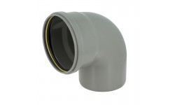 Coude 87°30 cr4 ø200 mf jf gris