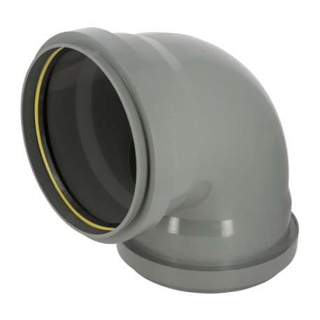 Coude 87°30 cr4 ø315 ff jf gris