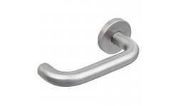 Ensemble béquilles sur rosace ronde bec de cane LC2