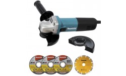 Meuleuse Ø 125 mm 840 W (kit d'accessoires)