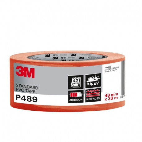 3M™ P489R - PVC Souple Adhésif Tous Travaux Qualité Supérieur 33x48mm