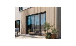 Bardage PVC effet faux claire-voie